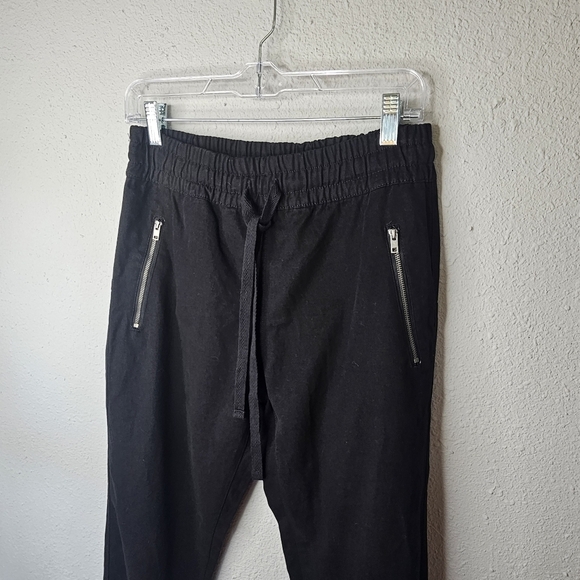 Streetwear Society Black Jogger Pant Elastic Waist Zipper Pockets Size S Small‎ - Picture 2 of 8
